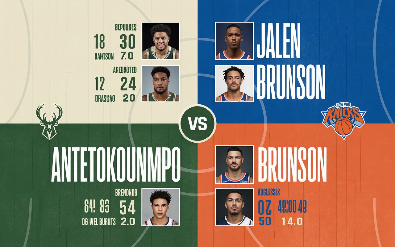 Milwaukee Bucks vs Knicks Match Player Stats