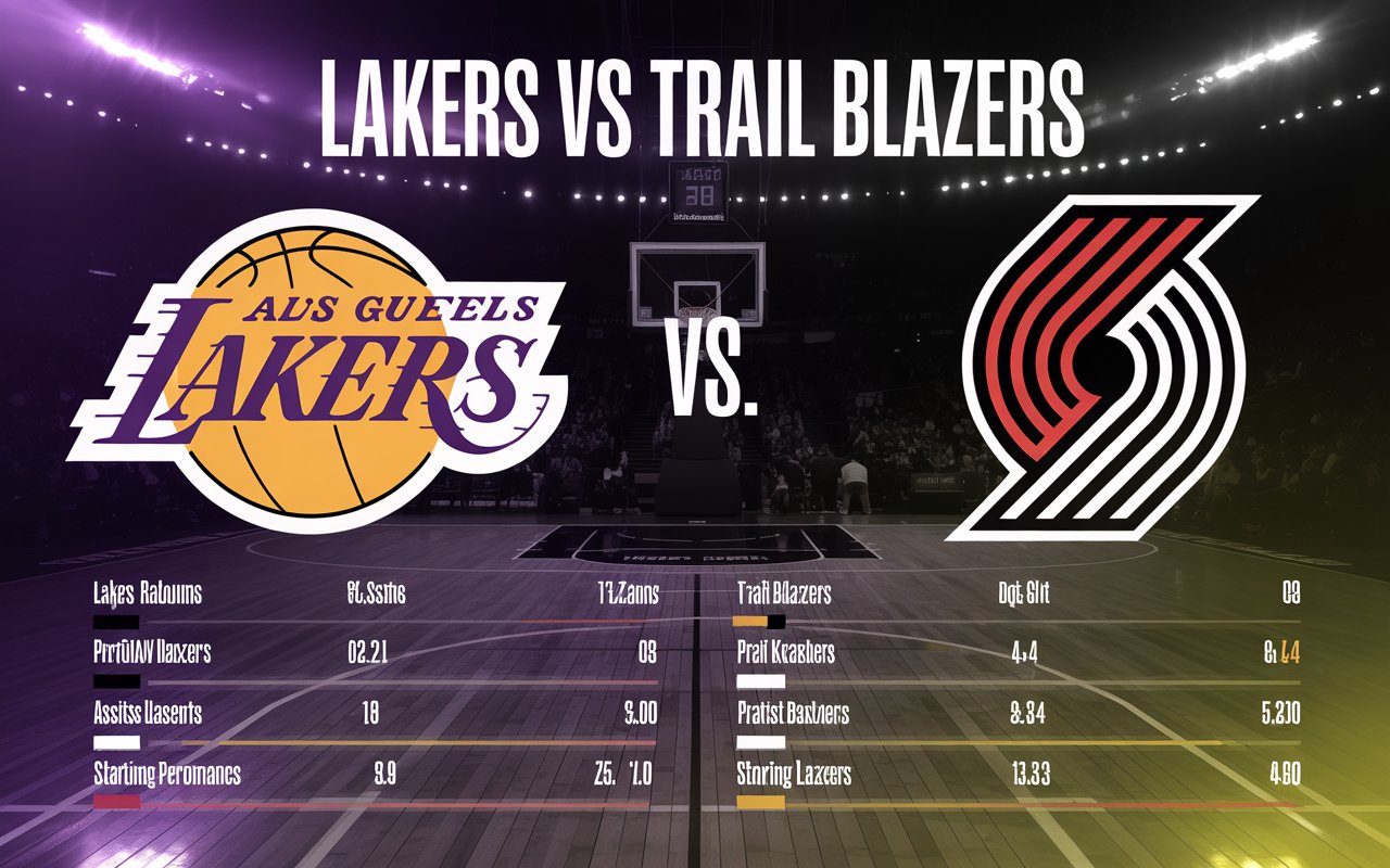 Lakers vs Portland Trail Blazers Match Player Stats
