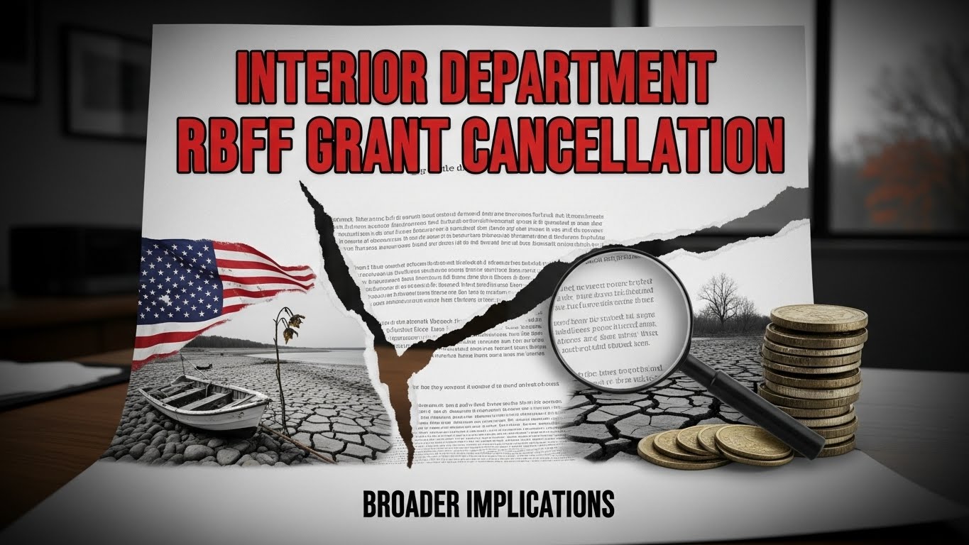 Interior Department RBFF grant cancellation
