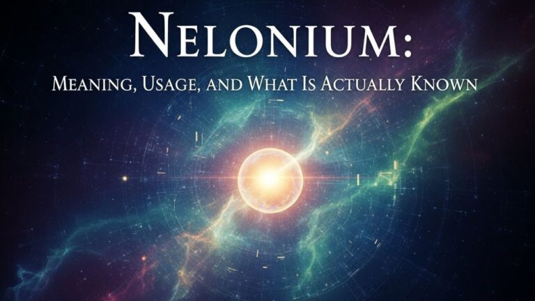 Nelonium: Meaning, Usage, and What Is Actually Known
