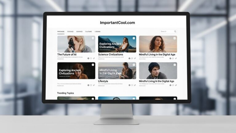 ImportantCool.com: A Platform Focused on Informative and Engaging Digital Content