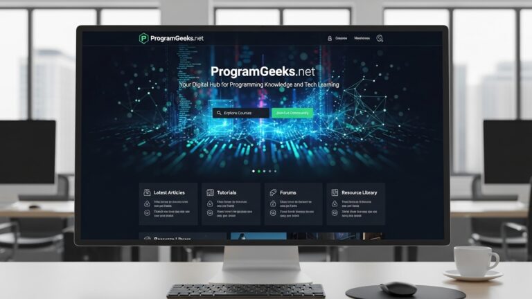 ProgramGeeks.net: A Digital Hub for Programming Knowledge and Tech Learning