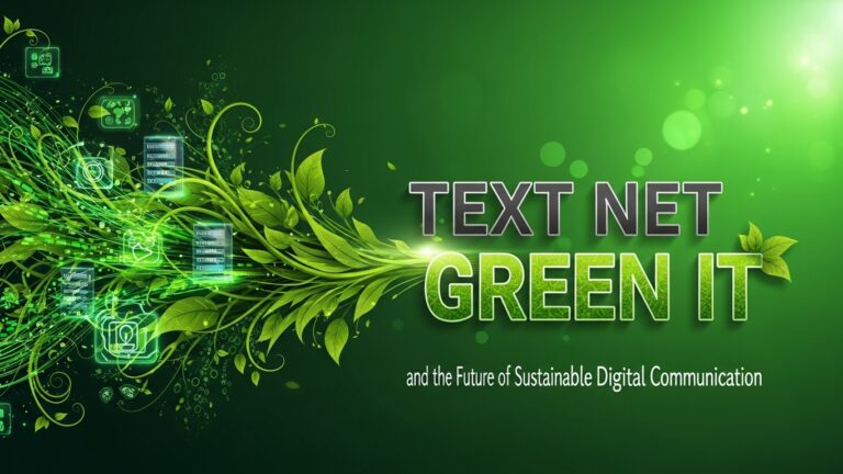 Text Net Green It and the Future of Sustainable Digital Communication