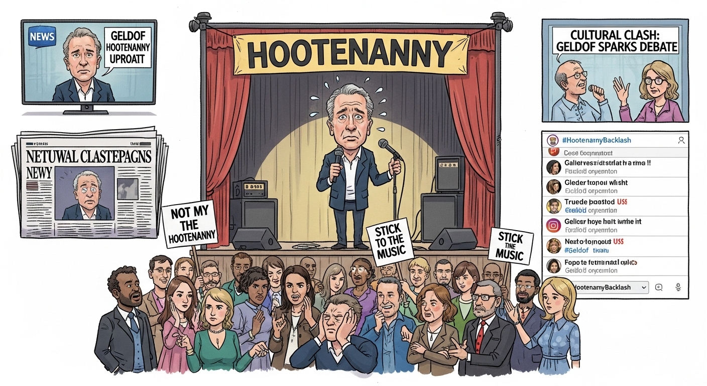bob geldof hootenanny backlash