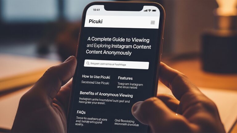 Picuki: A Complete Guide to Viewing and Exploring Instagram Content Anonymously