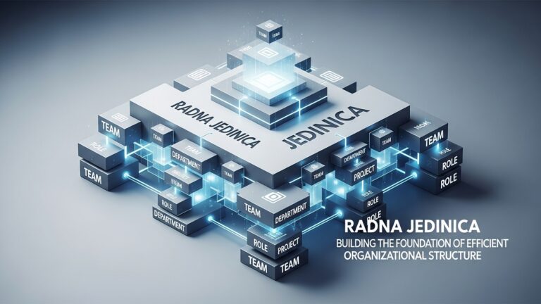 Radna Jedinica: Building the Foundation of Efficient Organizational Structure
