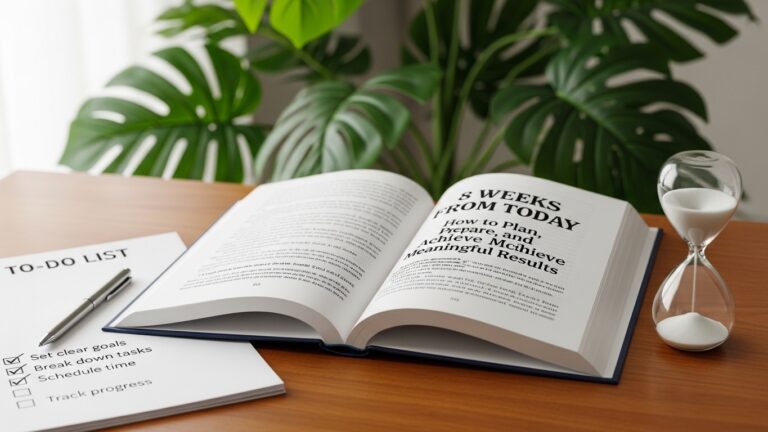 8 Weeks From Today: How to Plan, Prepare, and Achieve Meaningful Results