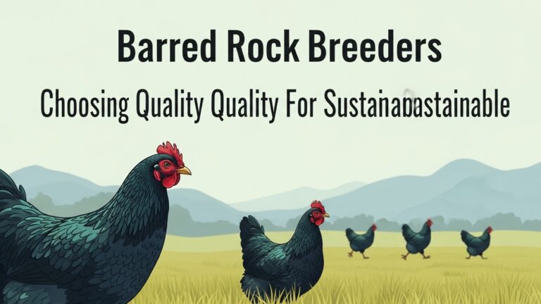 Barred Rock Breeders: Choosing Quality Poultry for Sustainable Flocks