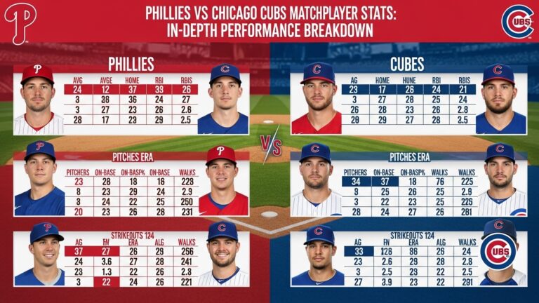 Phillies vs Chicago Cubs Match Player Stats: In-Depth Performance Breakdown
