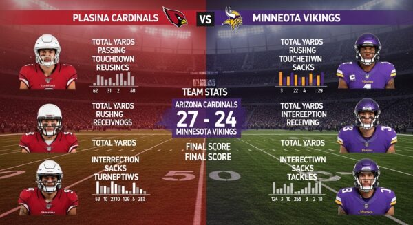 Arizona Cardinals vs Minnesota Vikings Match Player Stats: Breaking Down Performance Insights