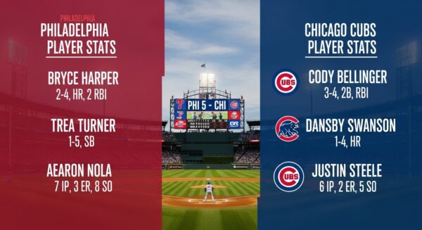 Phillies vs Chicago Cubs Match Player Stats: A Complete Performance Breakdown
