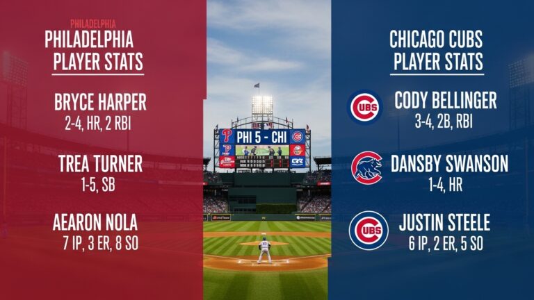 Phillies vs Chicago Cubs Match Player Stats: A Complete Performance Breakdown