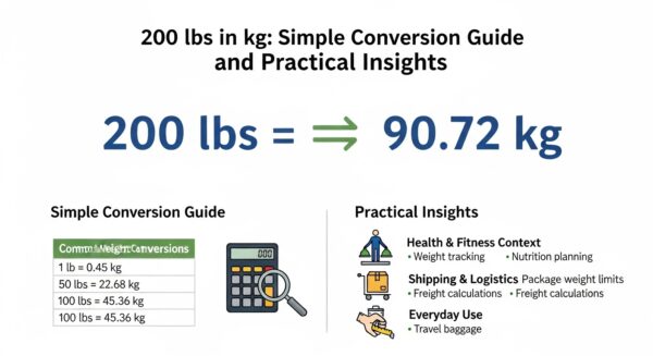200lbs in kg: Simple Conversion Guide and Practical Insights