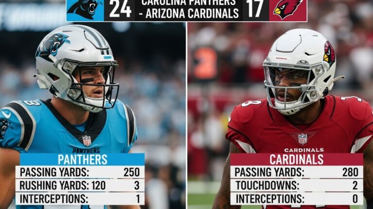 Carolina Panthers vs Arizona Cardinals Match Player Stats — NFL Week 2, 2025