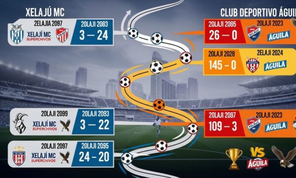 Cronología de Xelajú MC contra Club Deportivo Águila