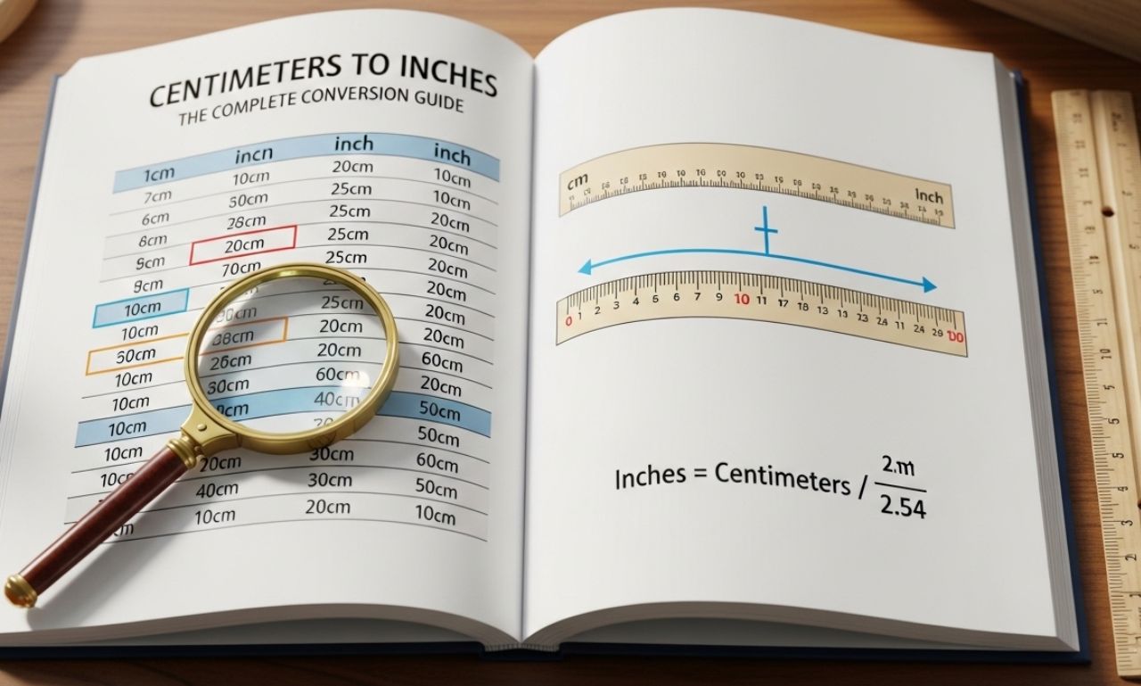 centimeters to inches