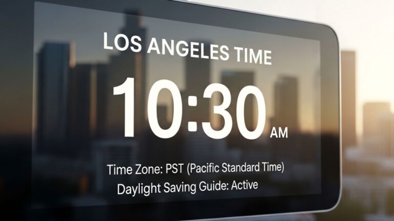 Los Angeles Time: Current Local Time, Time Zone, and Daylight Saving Guide  Meta Description: Discover Los Angeles time, i