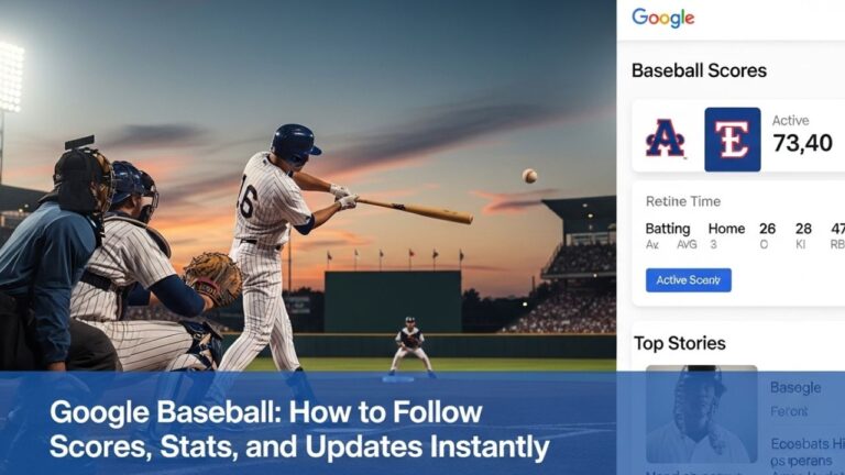 Google Baseball: How to Follow Scores, Stats, and Updates Instantly