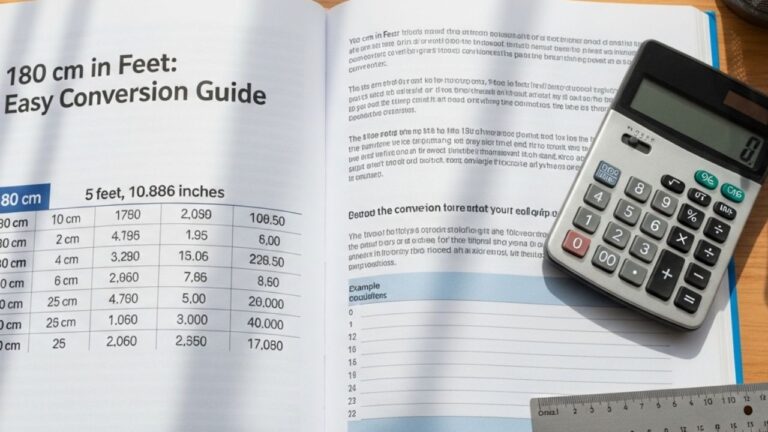 180 cm in Feet: Easy Conversion Guide