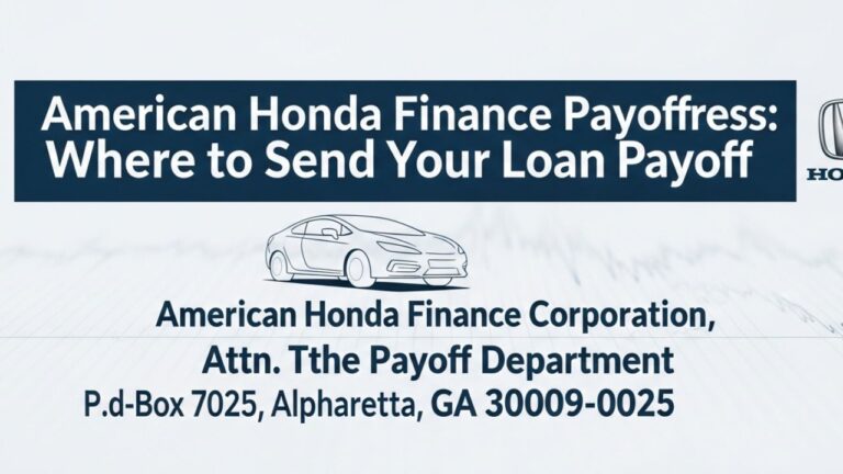 American Honda Finance Payoff Address: Where to Send Your Loan Payoff