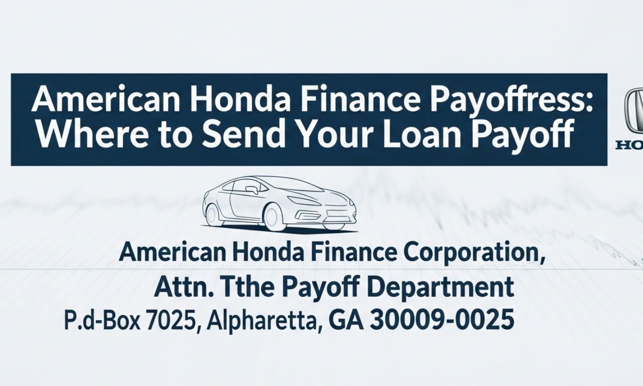 American Honda Finance Payoff Address