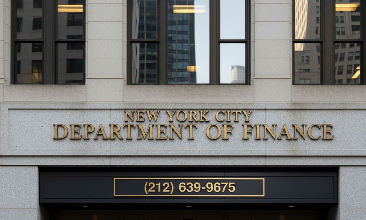 phone number for new york city department of finance