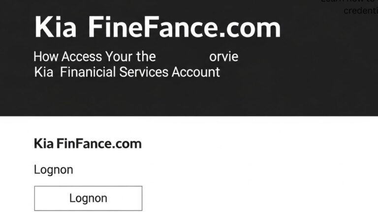 KiaFinance.com Login: How to Access Your Kia Financial Services Account