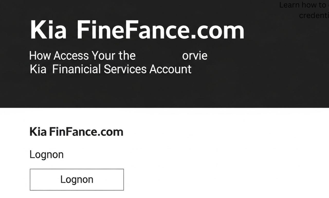 KiaFinance.com Login