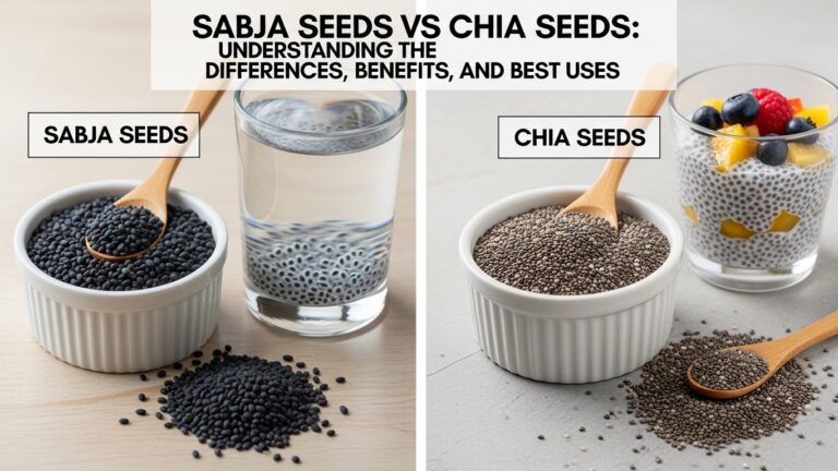 Sabja Seeds vs Chia Seeds: Understanding the Differences, Benefits, and Best Uses