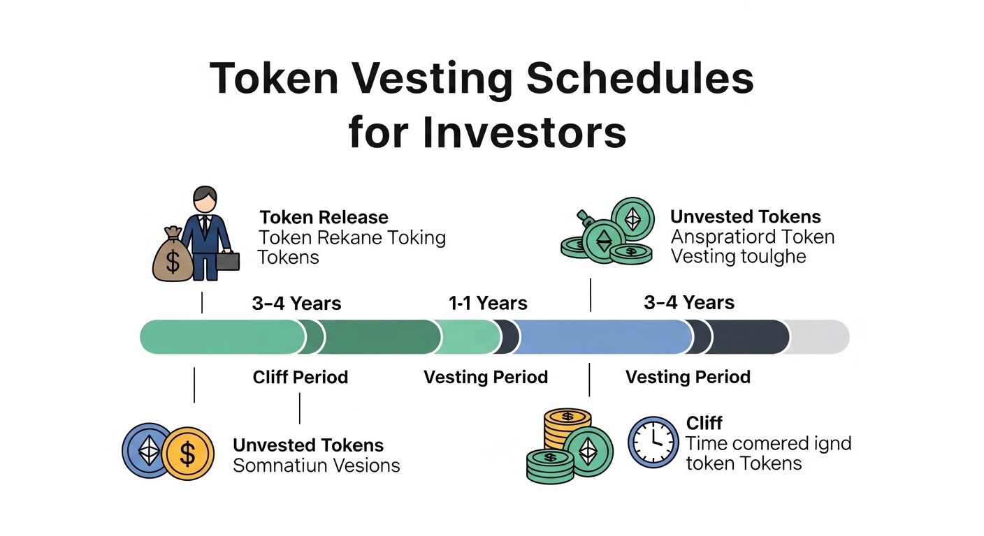 What Are Token Vesting Schedules for Investors?