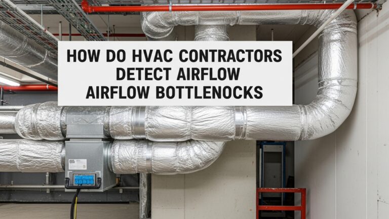 How do HVAC Contractors Detect Airflow Bottlenecks in Duct Systems?