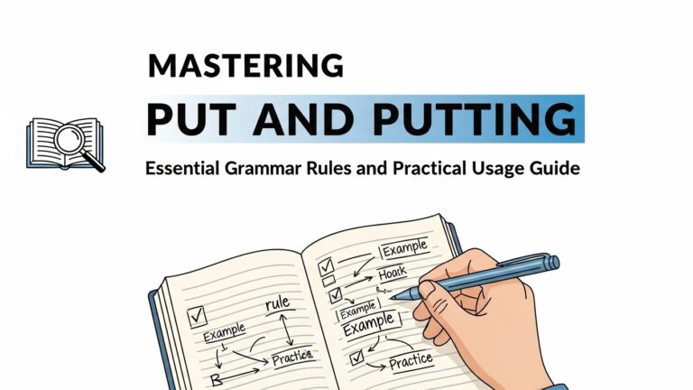 Mastering Put and Putting: Essential Grammar Rules and Practical Usage Guide