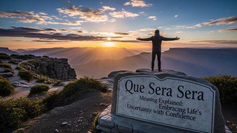 Que Sera Sera Meaning Explained: Embracing Life’s Uncertainty with Confidence
