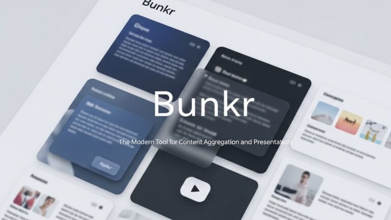Bunkr: The Modern Tool for Content Aggregation and Presentation