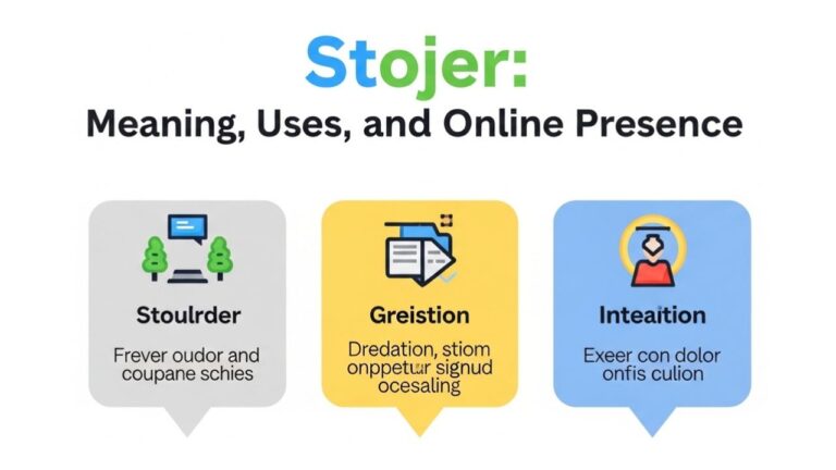 Stojer: Meaning, Uses, and Online Presence