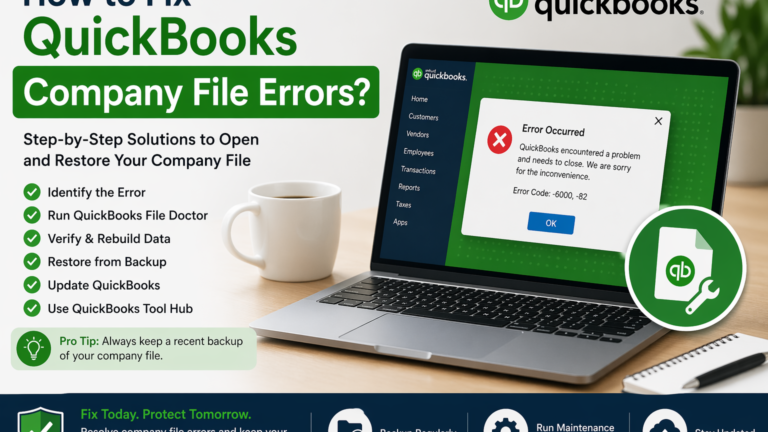 How to Fix QuickBooks Company File Errors?