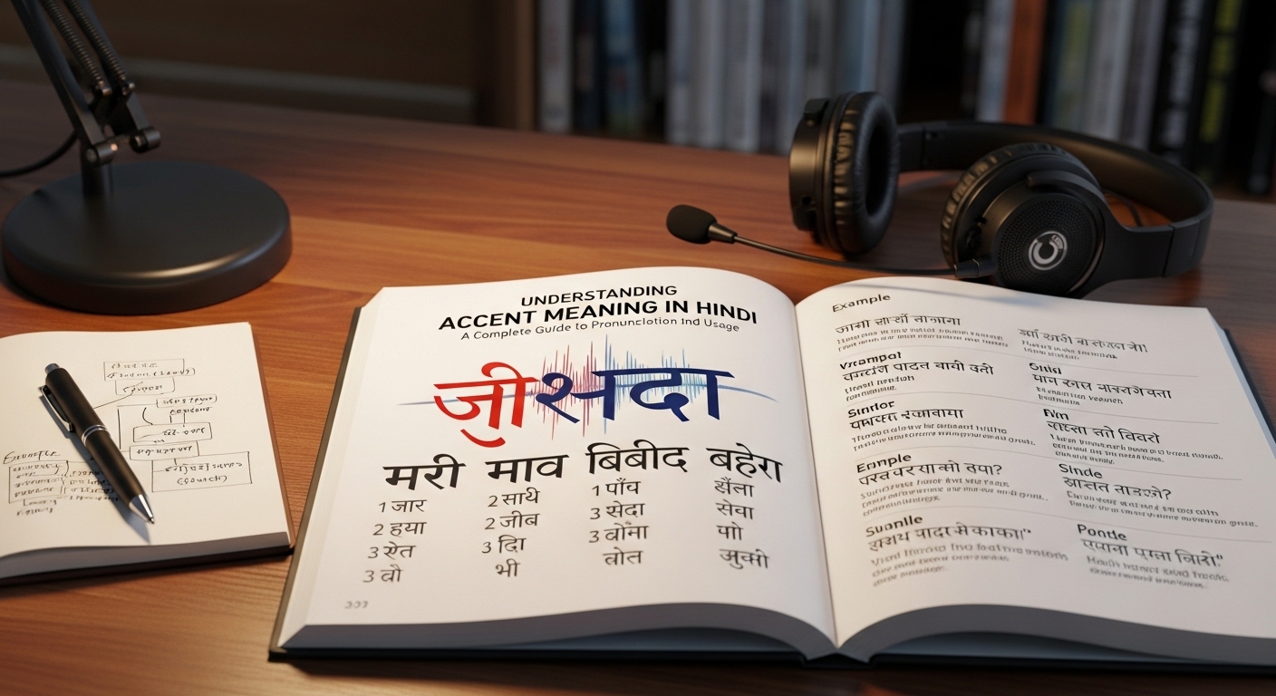 accent meaning in Hindi