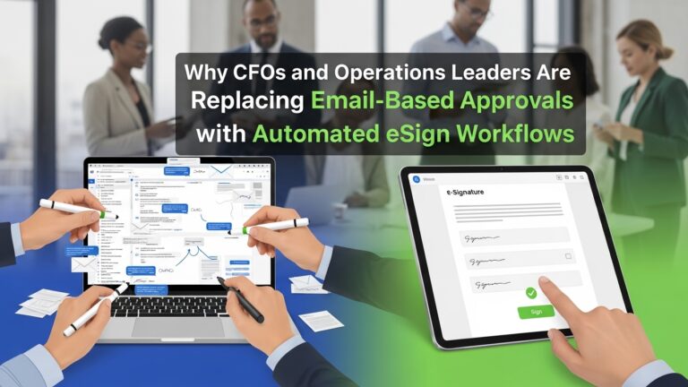 Why CFOs and Operations Leaders Are Replacing Email-Based Approvals with Automated eSign Workflows