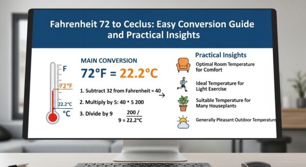 Fahrenheit 72 to Celsius: Easy Conversion Guide and Practical Insights