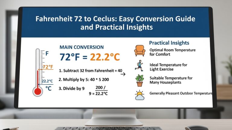 Fahrenheit 72 to Celsius: Easy Conversion Guide and Practical Insights