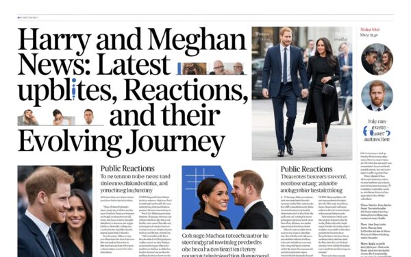 Harry and Meghan News: Latest Updates, Public Reactions, and Their Evolving Journey