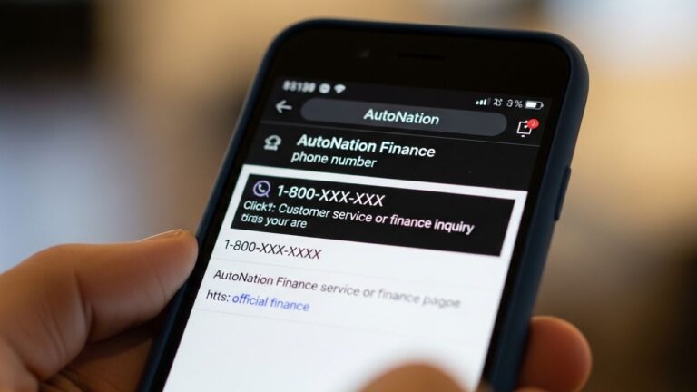 AutoNation Finance Phone Number: How to Contact, Support & Tips