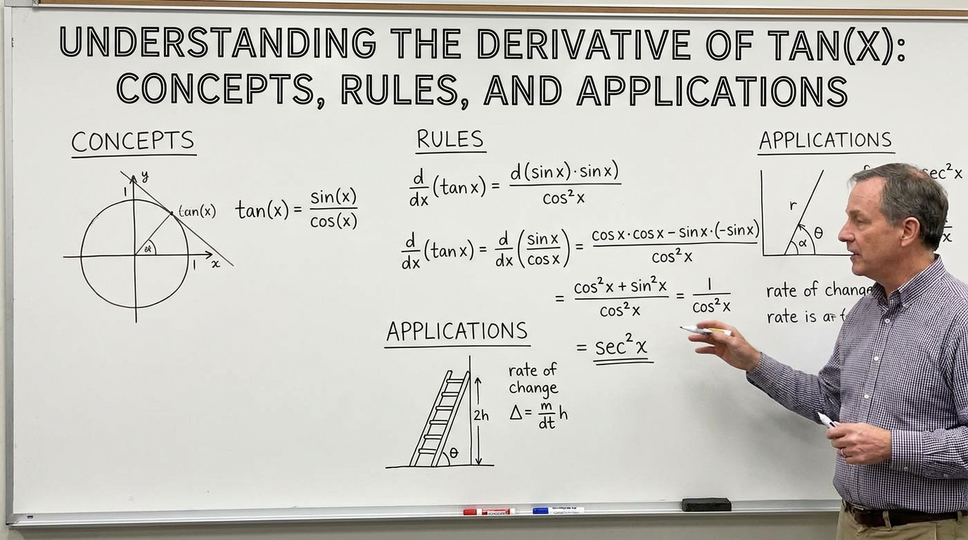derivative of tanx